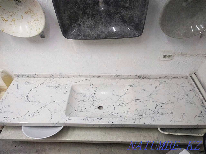 Stone countertop with sink. Liquidation of balances at the old price. Almaty - photo 3