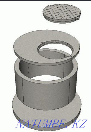 Железобетонные Канализационные кольца Качество Люкс Доставка Установка Семей - изображение 3