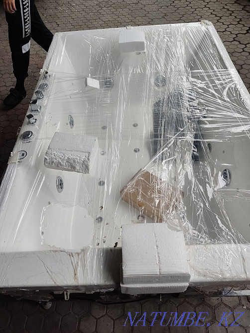NEW jacuzzi bathtub with hydromassage for two, spa treatments Almaty - photo 2