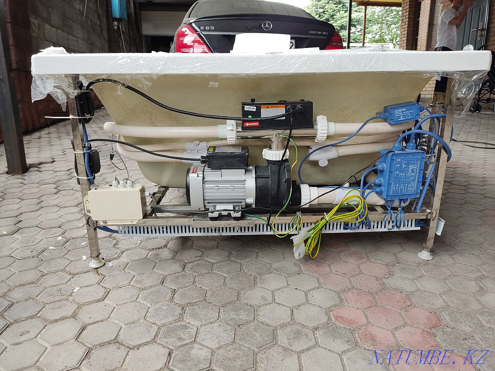 NEW jacuzzi bathtub with hydromassage for two, spa treatments Almaty - photo 6