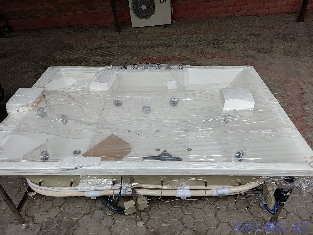 NEW jacuzzi bathtub with hydromassage for two, spa treatments Almaty - photo 5