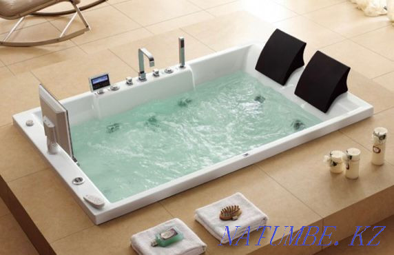 NEW jacuzzi bathtub with hydromassage for two, spa treatments Almaty - photo 1