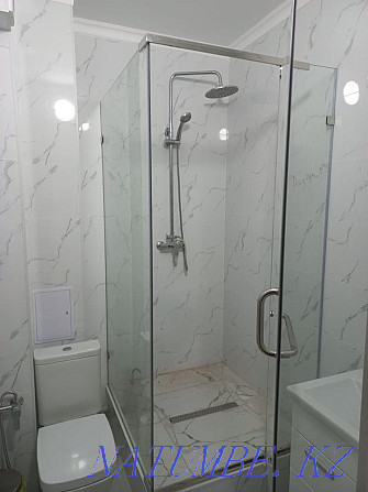 Душ кабиналары, шыны душ кабиналары, ванна экраны, душ бөлмесі  Астана - изображение 8