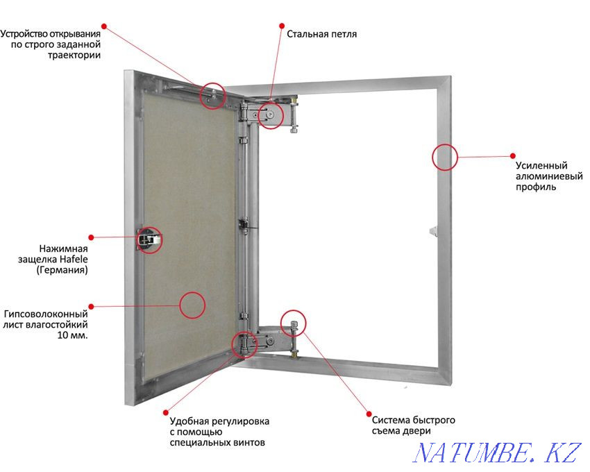 Hatch hidden under the tile Astana - photo 3