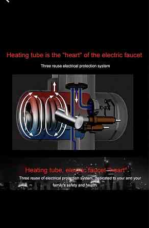Кран водонагреватель TEMMAX проточный с дисплеем кран душ смиститель  Алматы