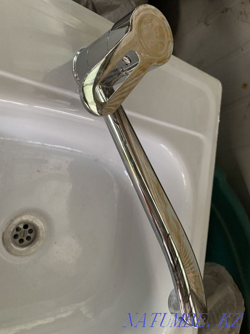 Раковина металическая со смесителем Алматы - изображение 4