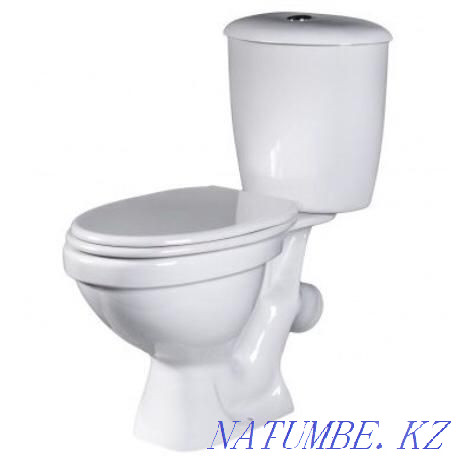 Toilet bowl ceramic white Kostanay - photo 1