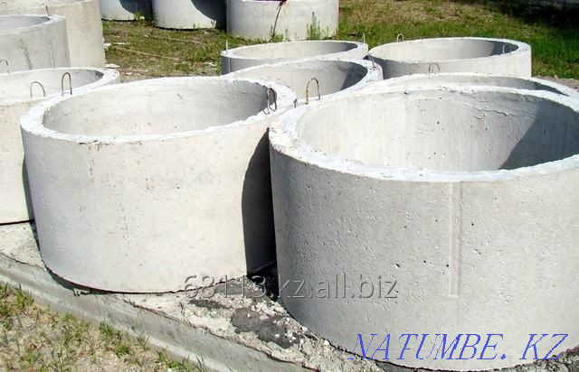 Sewer rings for a septic tank, concrete goods Karagandy - photo 1
