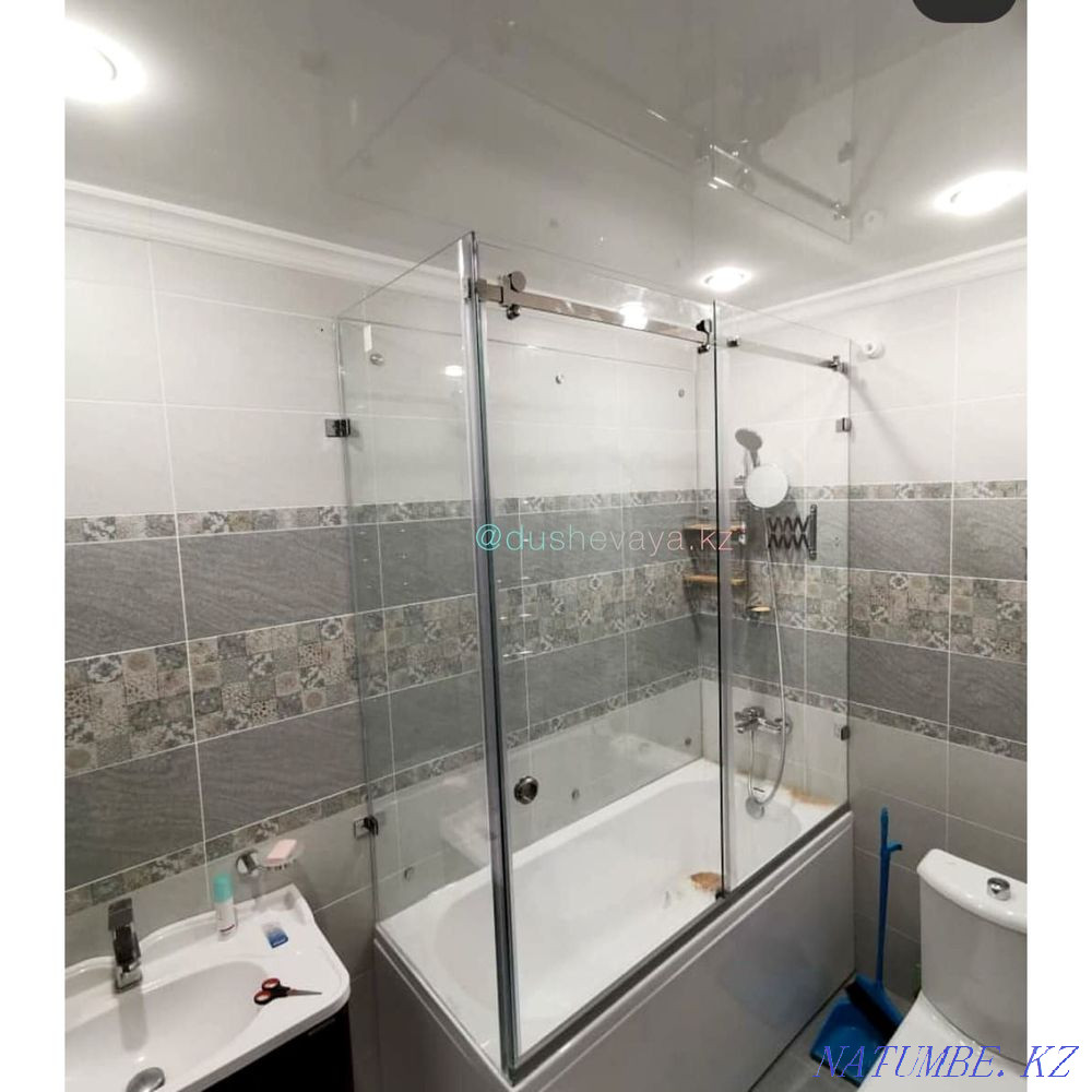 Shower cabins, shower screens, glass partitions, curtain Astana - photo 3