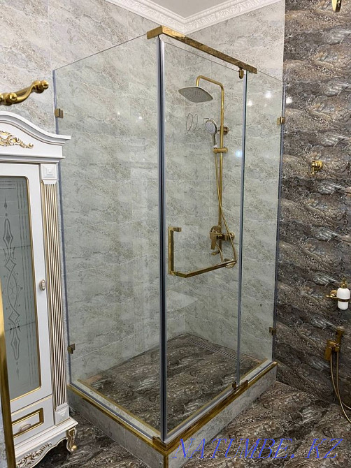 Душевая кабина, стеклянный душ, перегородка для ванной, душ кабина Алматы - изображение 1