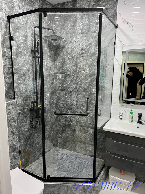 Душ кабинасы, шыны душ, ванна бөлмесі, душ кабинасы  Алматы - изображение 3