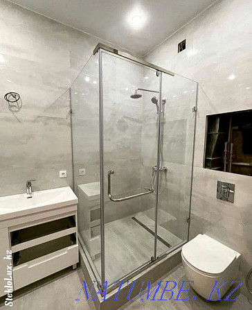 Shower cabins, Partitions, Bathroom curtain, Loft partitions, Mirrors Astana - photo 2