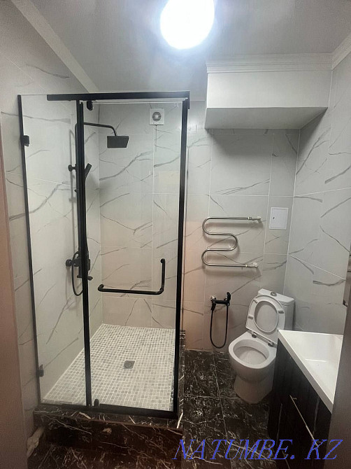 Showers, interior partitions, bathtub curtains, mirrors, facets Astana - photo 3