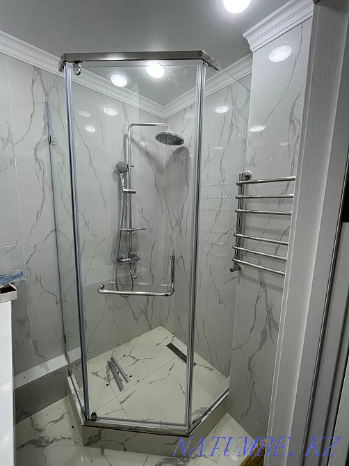 Showers, interior partitions, bathtub curtains, mirrors, facets Astana - photo 7