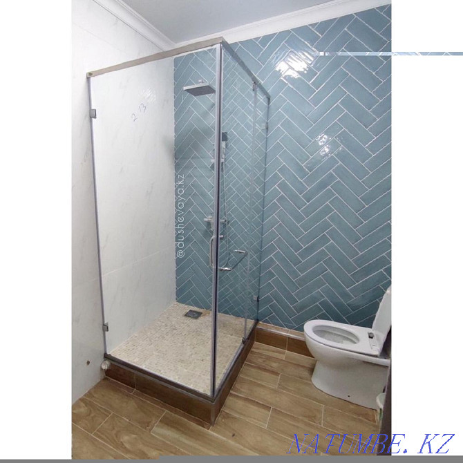 glass partitions, shower cabins, glass partitions, curtains, Almaty - photo 2