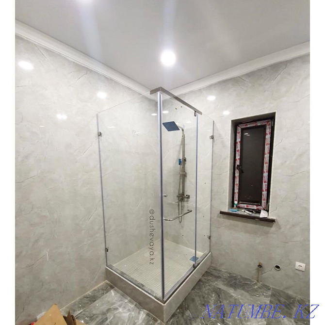 glass partitions, shower cabins, glass partitions, curtains, Almaty - photo 4