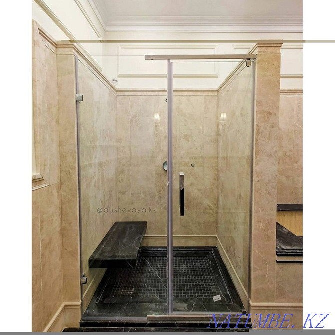 glass partitions, shower cabins, glass partitions, curtains, Almaty - photo 5