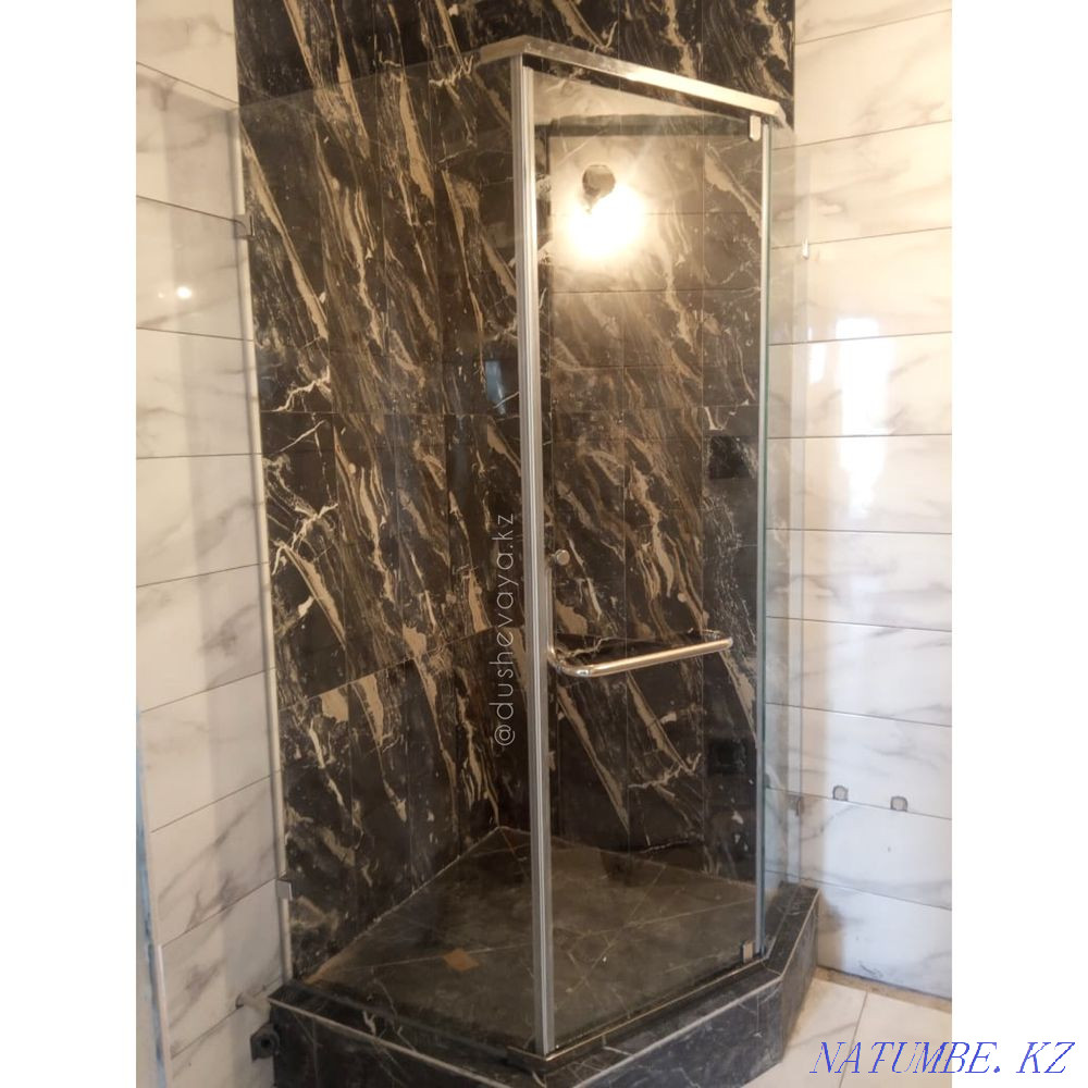 glass partitions, shower cabins, glass partitions, curtains, Almaty - photo 7