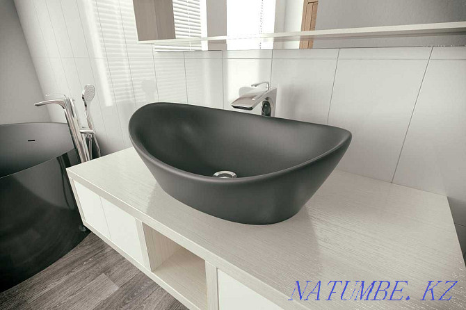 Designer marble sinks, natural stone washbasin Almaty - photo 4