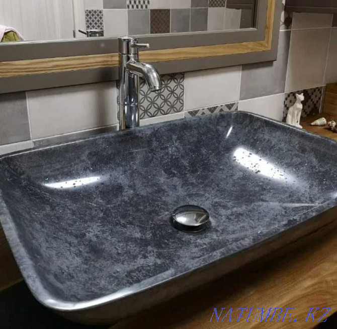 Designer marble sinks, natural stone washbasin Almaty - photo 1