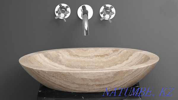 Designer marble sinks, natural stone washbasin Almaty - photo 2