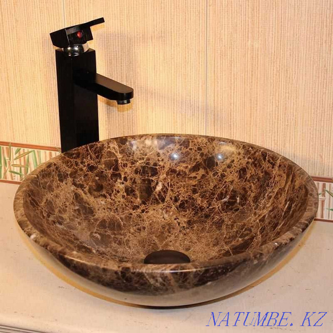 Designer marble sinks, natural stone washbasin Almaty - photo 6