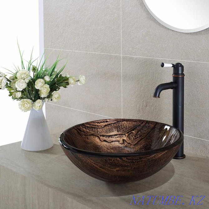 Designer marble sinks, natural stone washbasin Almaty - photo 7