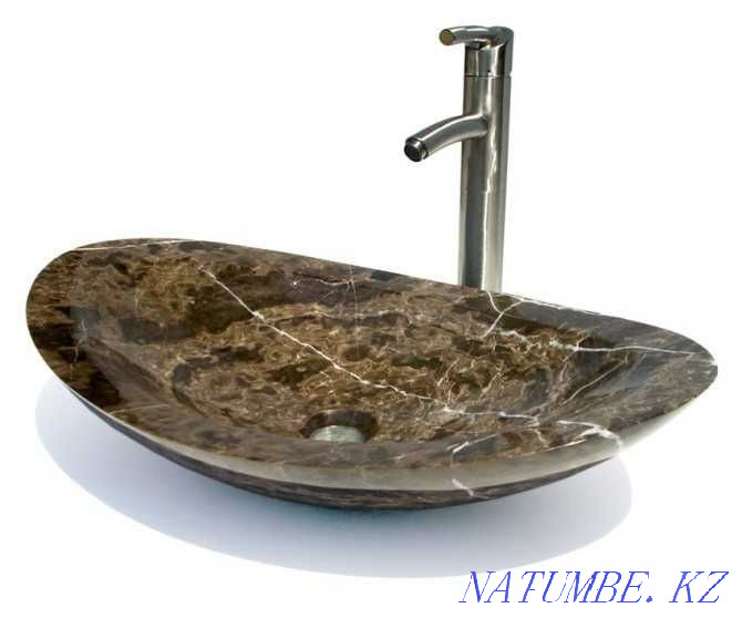 Designer marble sinks, natural stone washbasin Almaty - photo 5