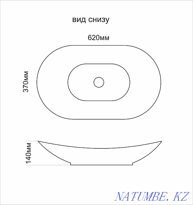 «GRACE», фигурная раковина из искусственного мрамора. Любые цвета. Алматы - изображение 7