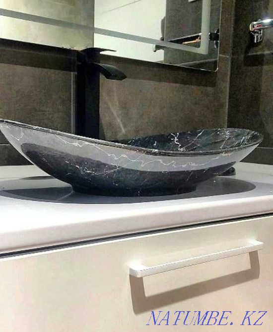 «GRACE», фигурная раковина из искусственного мрамора. Любые цвета. Алматы - изображение 2
