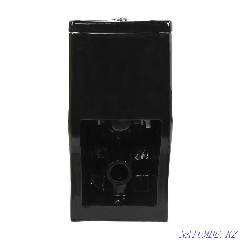 Унитаз Литой Gloria UN006 ЧЕРНЫЙ Алматы - изображение 5