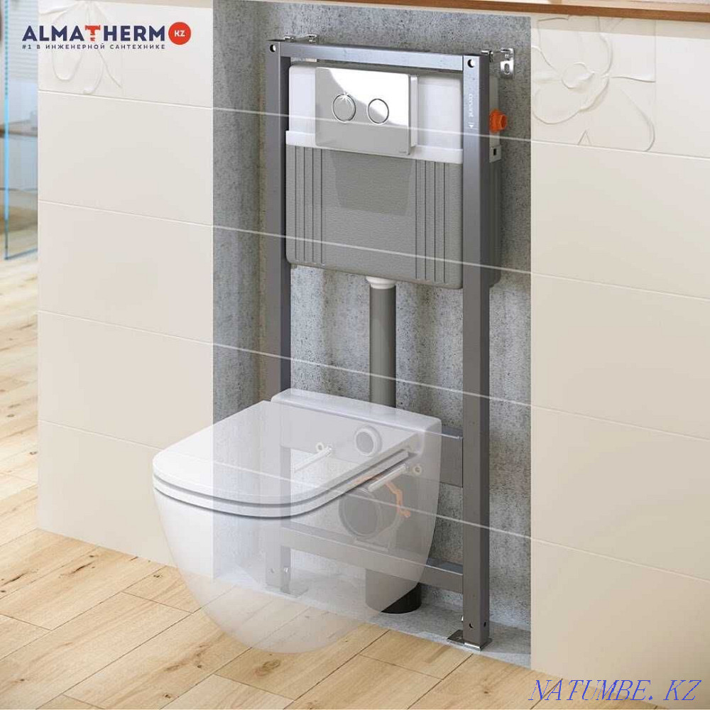 Cersanit Aqua prime installation for wall-hung toilets Aqtobe - photo 2