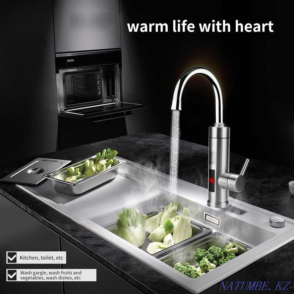 Кран электронагреватель водонагреватель бойлер смеситель аристон кран Тараз - изображение 4