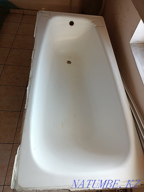 Ванна чугунная. Покрыт акрилом Алматы - изображение 1