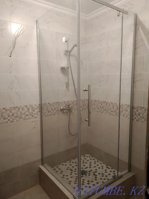 Душевая кабина Душ кабинка Ограждения Перегородка Ванна Стекло Джакузи Алматы - изображение 7