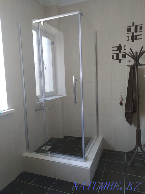 Душевая кабина Душ кабинка Ограждения Перегородка Ванна Стекло Джакузи Алматы - изображение 8