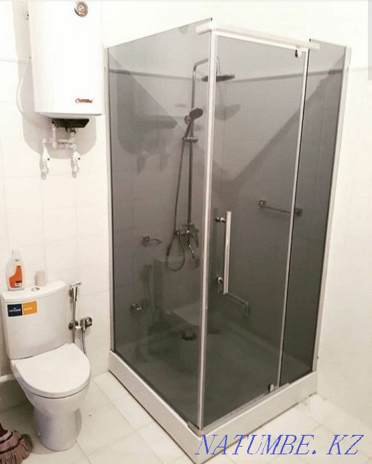 Душевая кабина Душ кабинка Ограждения Перегородка Ванна Стекло Джакузи Алматы - изображение 1