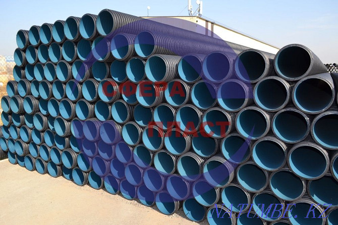 Plastic pipes (two-layer) Almaty - photo 6