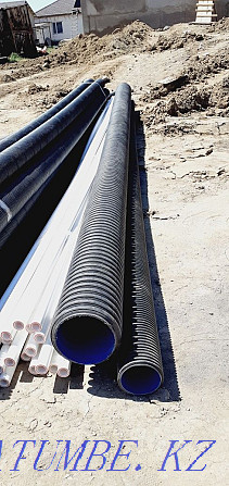 Corrugated sewer pipe  - photo 1