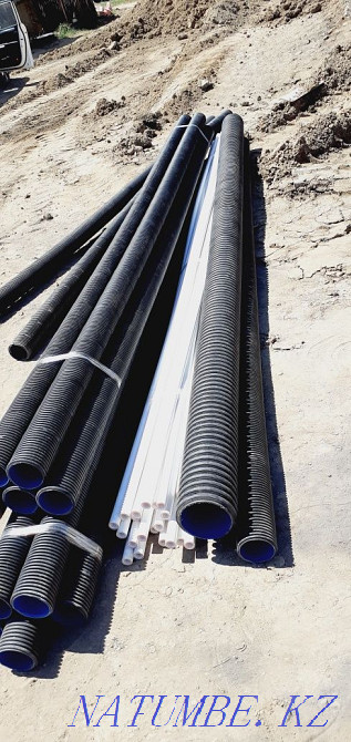Corrugated sewer pipe  - photo 2