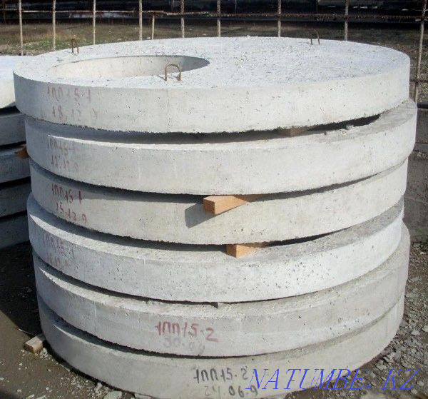 Covers and bottoms of concrete septic rings - wells Taldykorgan - photo 2