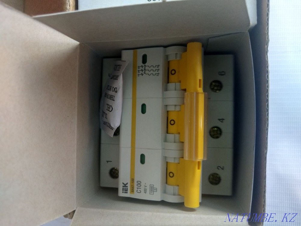 Продам автоматы 100, 80, 63, 40,25,16, одна полюсные трёх полюсные Нуркен - изображение 6