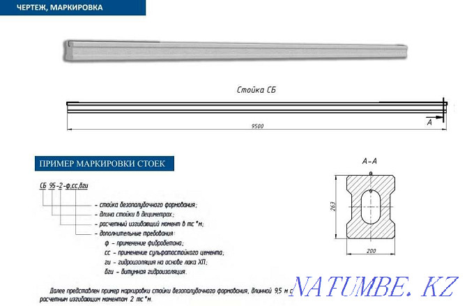 Lighting poles SV 95, SV 105, SV 110, SGKF, SKF galvanized Almaty - photo 4