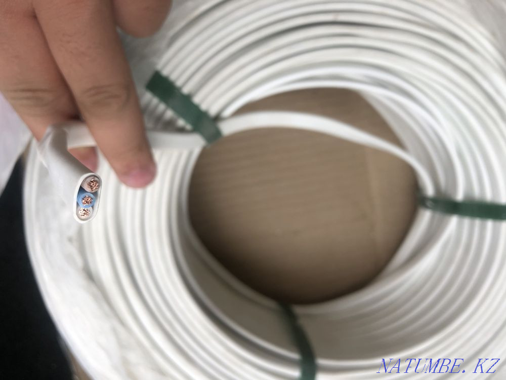 Продам медный провод ПУНГП 3х2,5 150 метр за 60 тыс. Актобе - изображение 1