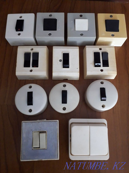 Розетки, выключатели, распредкоробки, патроны Е27 Е40 Балхаш - изображение 1