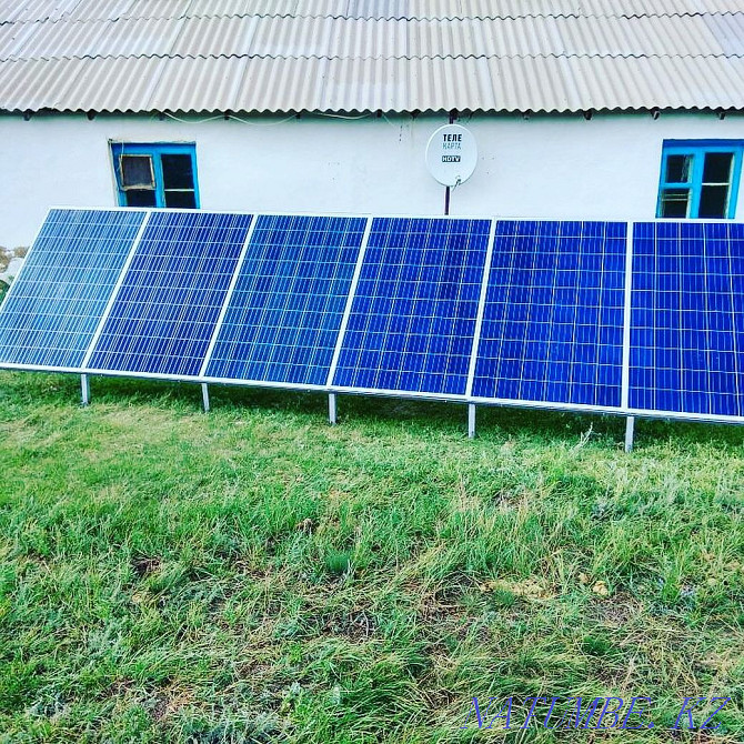 Solar power station for a peasant economy.Solar batteries Karagandy - photo 1