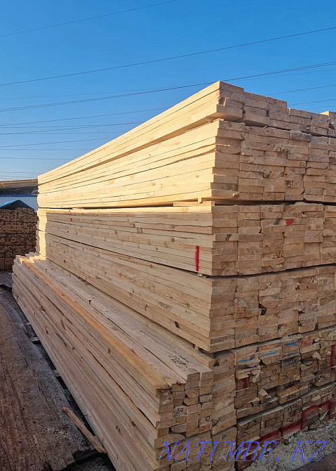 Лес пиломатериалы: доски, стропила, обрешётка, брус Алматы - изображение 5