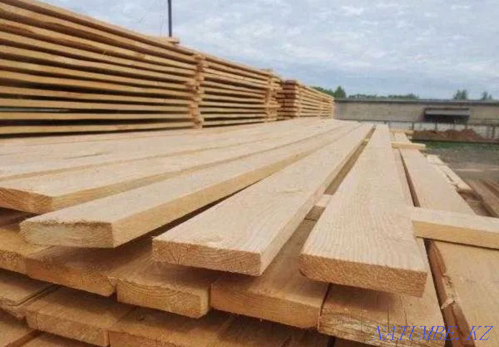 Лес пиломатериалы: доски, стропила, обрешётка, брус Алматы - изображение 2