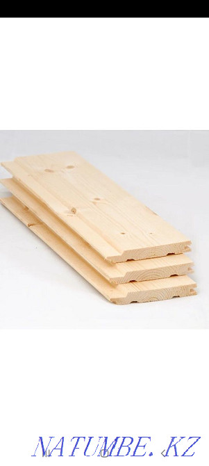 Clapboard lining for sauna baths and rooms. skirting boards and corners for it Shymkent - photo 1