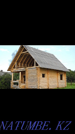 LOG BEAM HOME bathhouses planed any  - photo 4